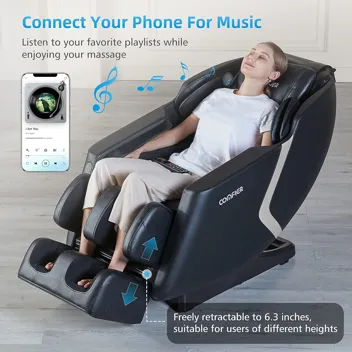 Comfier 4D Shiatsu Kneading Heated Zero Gravity Massage Chair