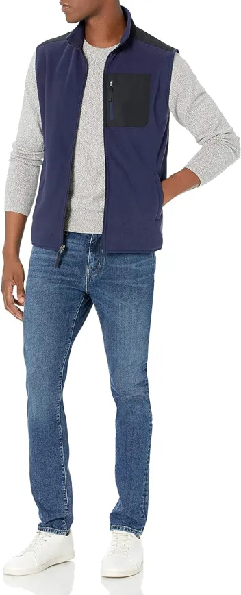 Men's Full-Zip Polar Fleece Vest (Available in Big & Tall)