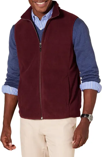 Men's Full-Zip Polar Fleece Vest