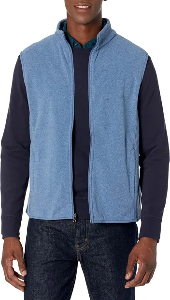 Men's Full-Zip Polar Fleece Vest