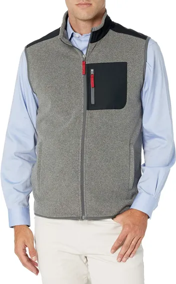 Men's Full-Zip Polar Fleece Vest