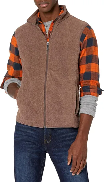 Men's Full-Zip Polar Fleece Vest