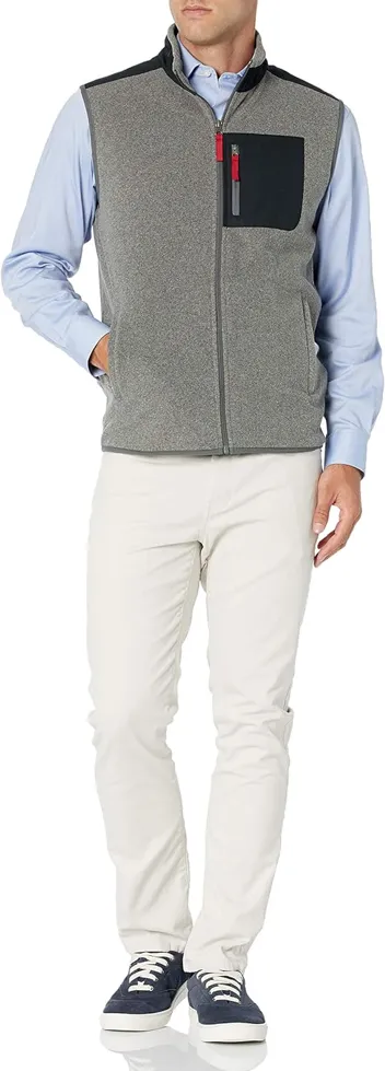 Men's Full-Zip Polar Fleece Vest