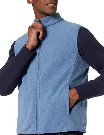 Men's Full-Zip Polar Fleece Vest