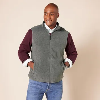 Men's Full-Zip Polar Fleece Vest