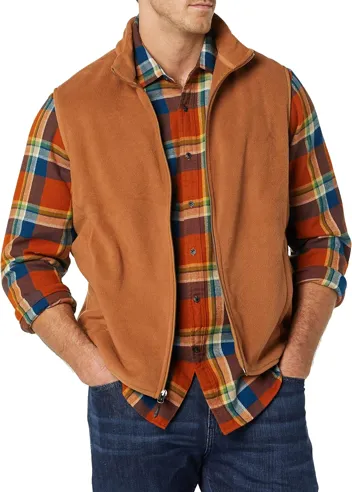 Men's Full-Zip Polar Fleece Vest