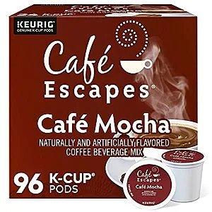 [S&S]: 96-Count Escapes Keurig Single-Serve K-Cup Pods ( Mocha)