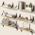 Amada Home Furnishing 16" Paulownia Floating Shelves