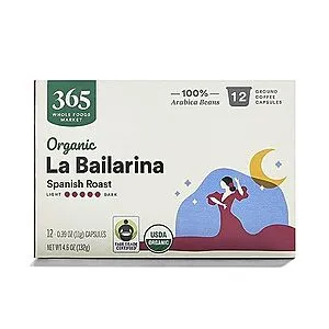 12-Count La Bailarina Organic Coffee Pods (Spanish Roast)