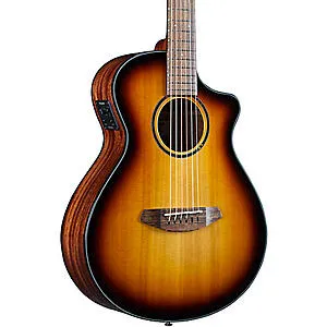 Breedlove Discovery S CE Red cedar-African Mahogany Companion Acoustic-Electric Guitar Edge Burst