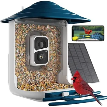 Dzees Solar 1080p Smart Bird Feeder Camera