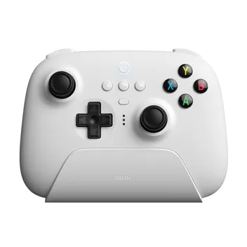 8Bitdo Ultimate 2.4g Wireless Controller with Charging Dock for Windows, Android & Raspberry Pi (White)