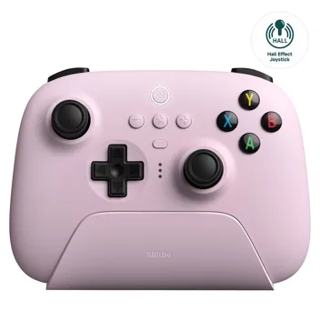 8BitDo Ultimate 2.4g Wireless Controller w/ Charging Dock (Mobile & PC, Pastel Pink)