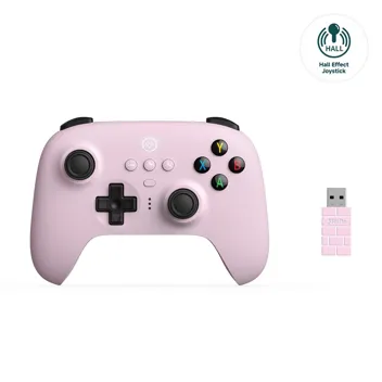 8BitDo Ultimate 2.4g Wireless Controller w/ Charging Dock (Mobile & PC, Pastel Pink)