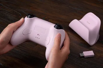 8BitDo Ultimate 2.4g Wireless Controller w/ Charging Dock (Mobile & PC, Pastel Pink)