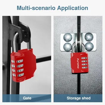 Puroma 4-Digit Waterproof Combination Padlock