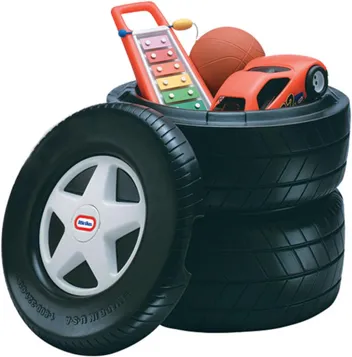 20" Little Tikes Kids Classic Racing Tire Toy Chest / Laundry Basket