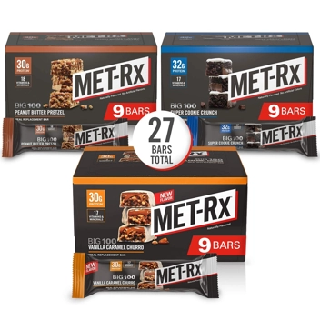 MET-Rx 100 3.52oz Protein Bar (9-Count)