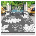 CozyDesg 5'x8' Outdoor Rug, Patio Straw M