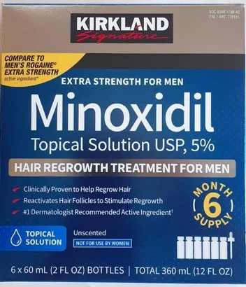 2-Oz 4K Logistics Minoxidil Liquid Extra Strength Hair Regrowth Treatment