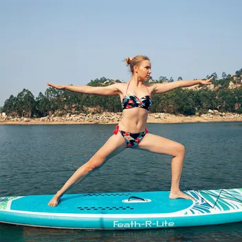 Feath-R-Lite 11'6" Inflatable Paddle Board Stand Up Paddleboard Set (Pink)