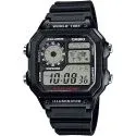 Black Analog Digital Multi-Function Watch