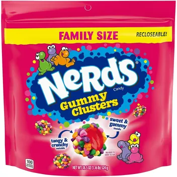 Nerds 18.5oz Gummy Clusters Candy Rainbow