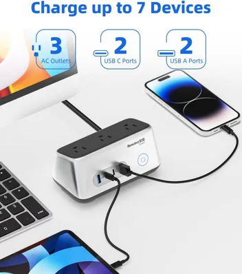 Huntkey 68W Portable 7-in-1 USB-C Charger