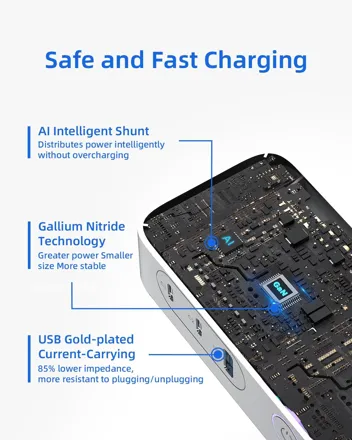 Huntkey 68W Portable 7-in-1 USB-C Charger