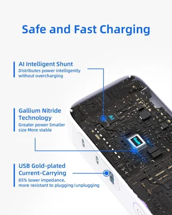 Huntkey 68W Portable 7-in-1 USB-C Charger