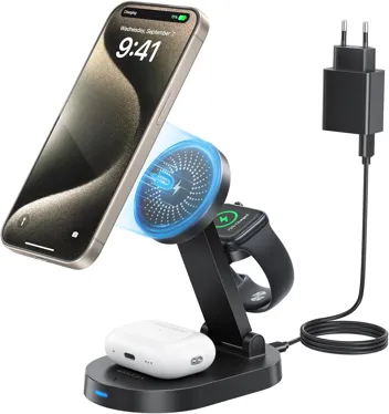 iDsonix 3-in-1 Magnetic Wireless Charging Station (iPhone