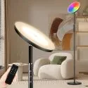 Mukuxin Up to 76" 18W 1800LM LED Soft Gooseneck Floor Lamp (Stepless Dimming, Remote)