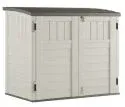 BMS2500 53" x 45.5" x 32.25" Horizontal Resin Outdoor Storage Shed