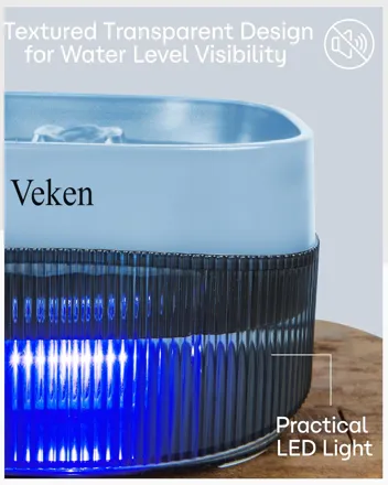 Prime: Veken Dog Water Fountain,135oz/4L Dog Water Bowl