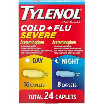 Cold + Flu Severe Day & Night Caplets (24-Count)