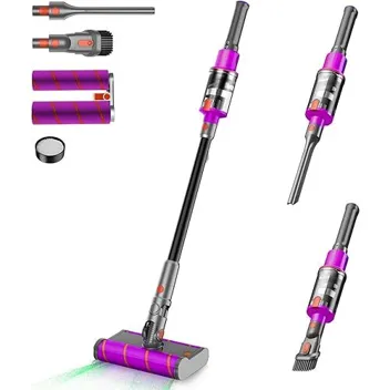 Uml0 28K/pa Brushless Motor Dual Roller Cordless Vacuum Cleaner