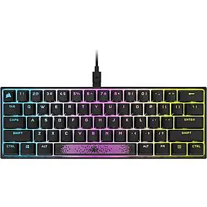 K65 RGB MINI 60% Mechanical Gaming Keyboard Customizable Per-Key RGB Backlighting, CHERRY MX Brown