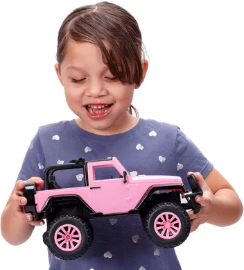 Jada Toys Girlmazing Jeep Wrangler Radio Control Vehicle (Pink)