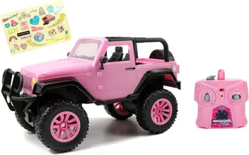 Jada Toys Girlmazing Jeep Wrangler Radio Control Vehicle (Pink)