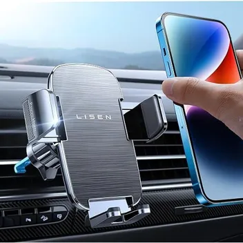 Lisen Metal Air Vent Clip Smartphone Holder