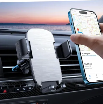 Lisen Metal Air Vent Clip Smartphone Holder