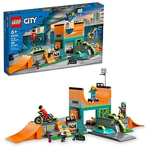 454-Piece My City Street Skate Park Building Toy Set