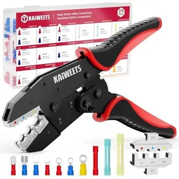 Kaiweets Heat Shrink/Insulated Electrical Connector Crimping Tool Kit