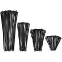 400-Count Black Zip Ties Assortment (4", 6", 8", 12")