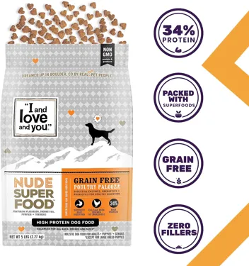 23-Lbs and love and you Nude Superfood Dry Dog Food (Red Meat Medley)