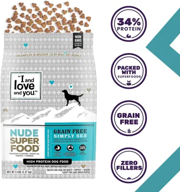 23-Lbs and love and you Nude Superfood Dry Dog Food (Red Meat Medley)