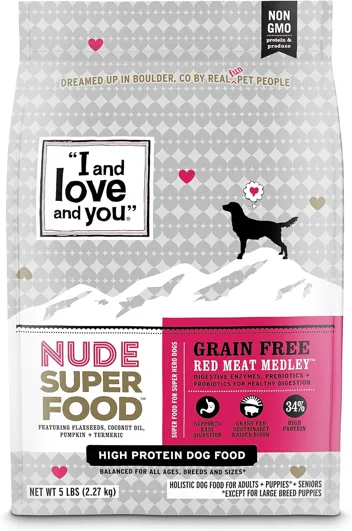 23-Lbs and love and you Nude Superfood Dry Dog Food (Red Meat Medley)