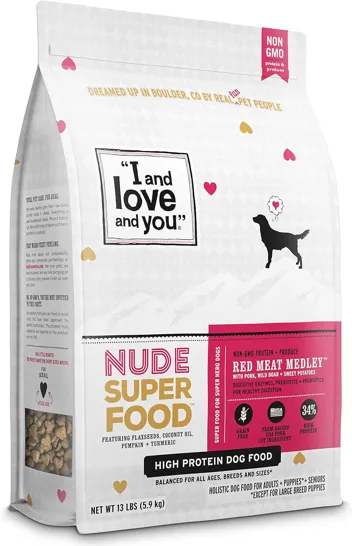 23-Lbs and love and you Nude Superfood Dry Dog Food (Red Meat Medley)