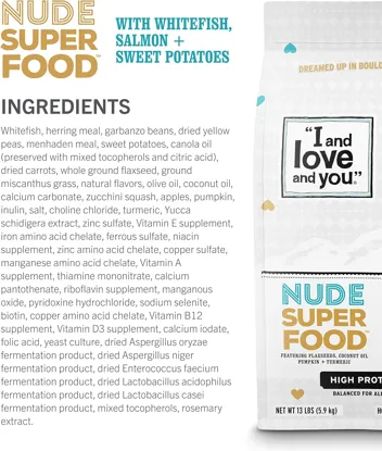 23-Lbs and love and you Nude Superfood Dry Dog Food (Red Meat Medley)