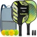 Anklosaur 3K Carbon Fiber Surface USAPA Approved Pickleball Paddle Set